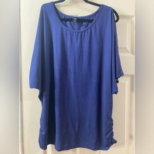 Women’s 4XL plus size blue t shirt top